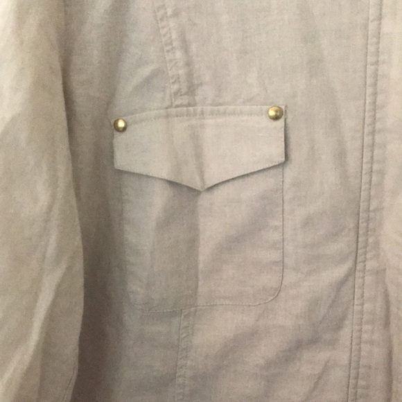 NWOT. New Directions beige cotton/linen blend jacket, size medium - Picture 3 of 8